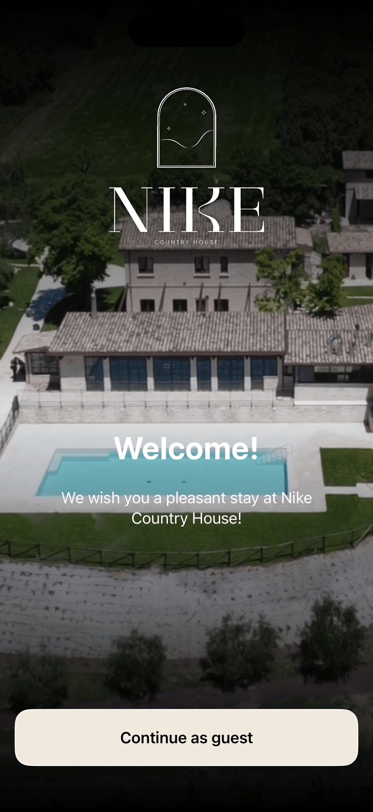 Nike Country Retreat — schermata app mobile